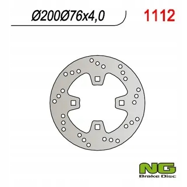 Brzdový kotúč Zadný (200X76X4)