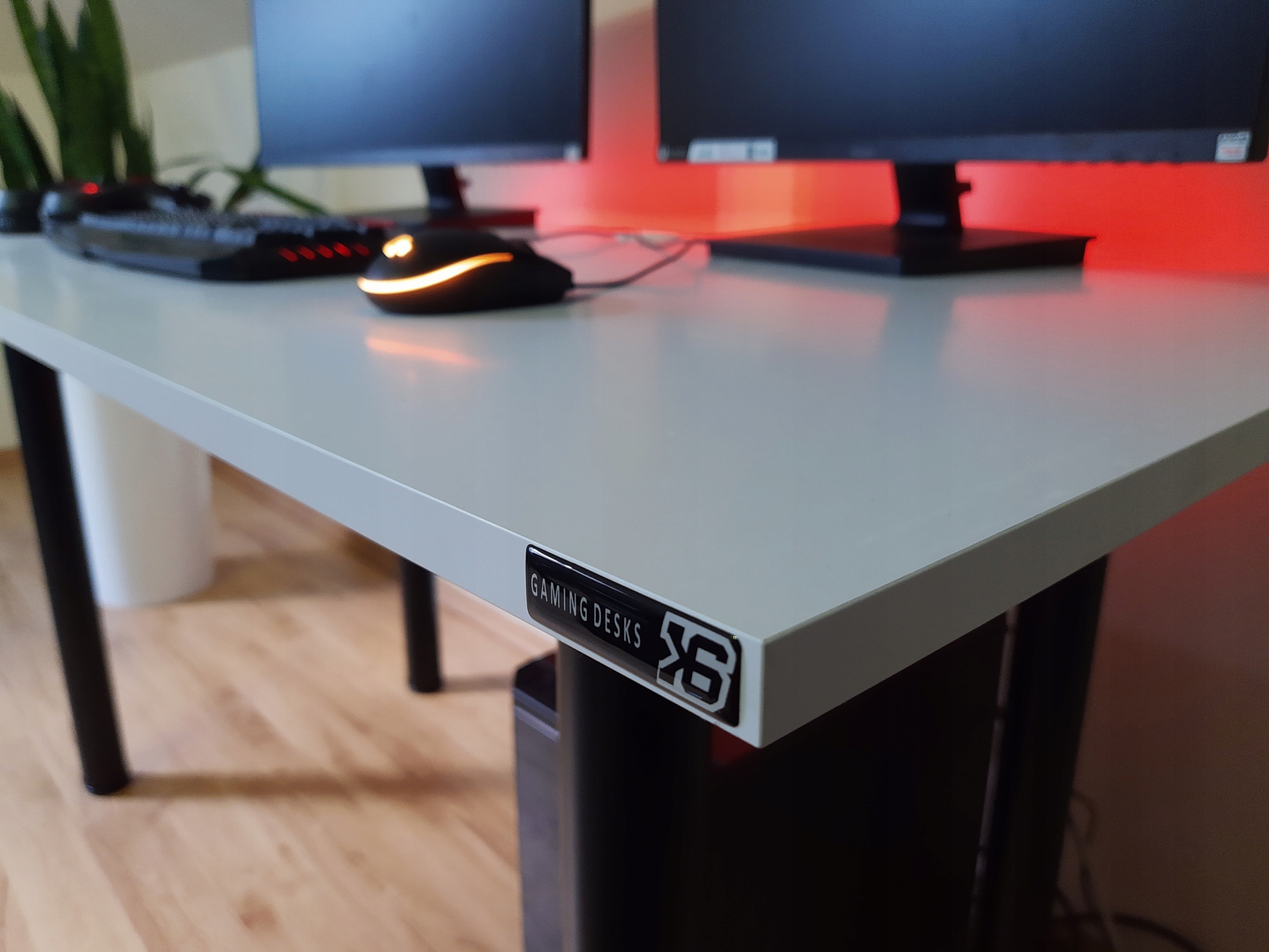 BIURKO GAMINGOWE RGB LED 120x60 Wysokość mebla 72 cm