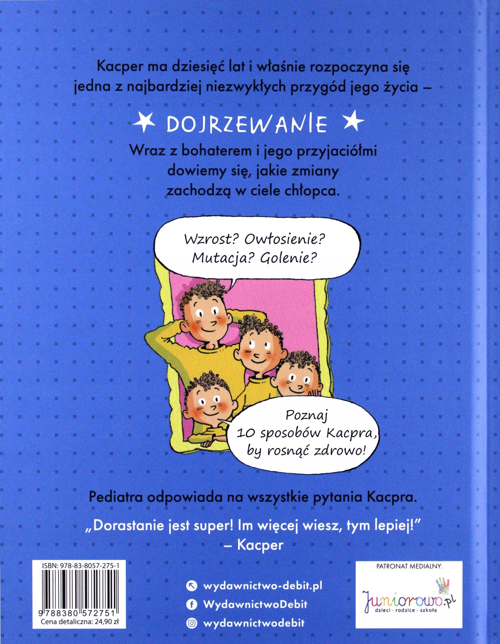 KACPER DORASTA. NIEZBĘDNIK DORASTAJĄCEGO CHŁOPCA [ Stan opakowania oryginalne