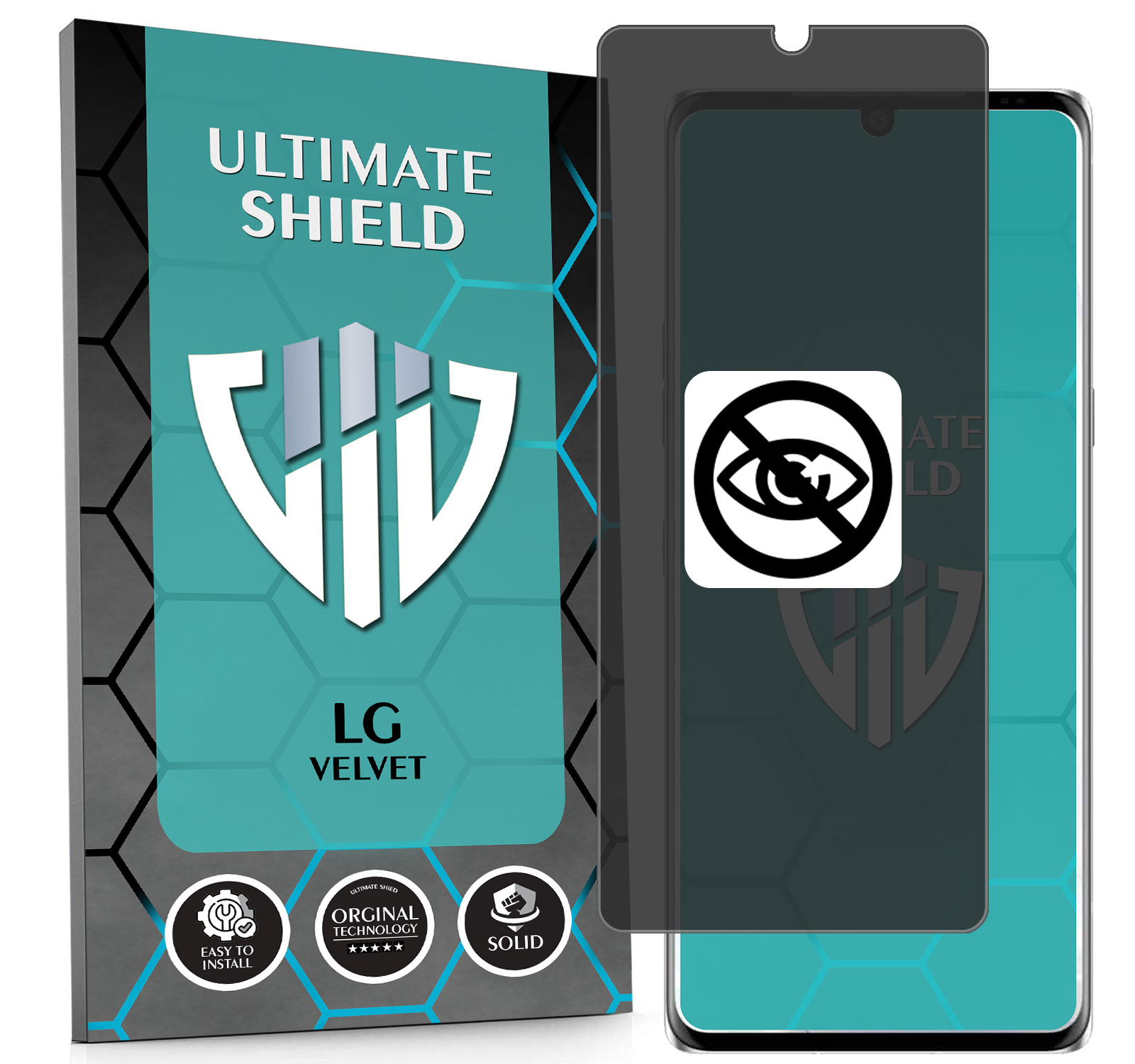 Sklo 5D Privacy Private Anti-spy Pro Lg Velvet Hydrogelové Matné