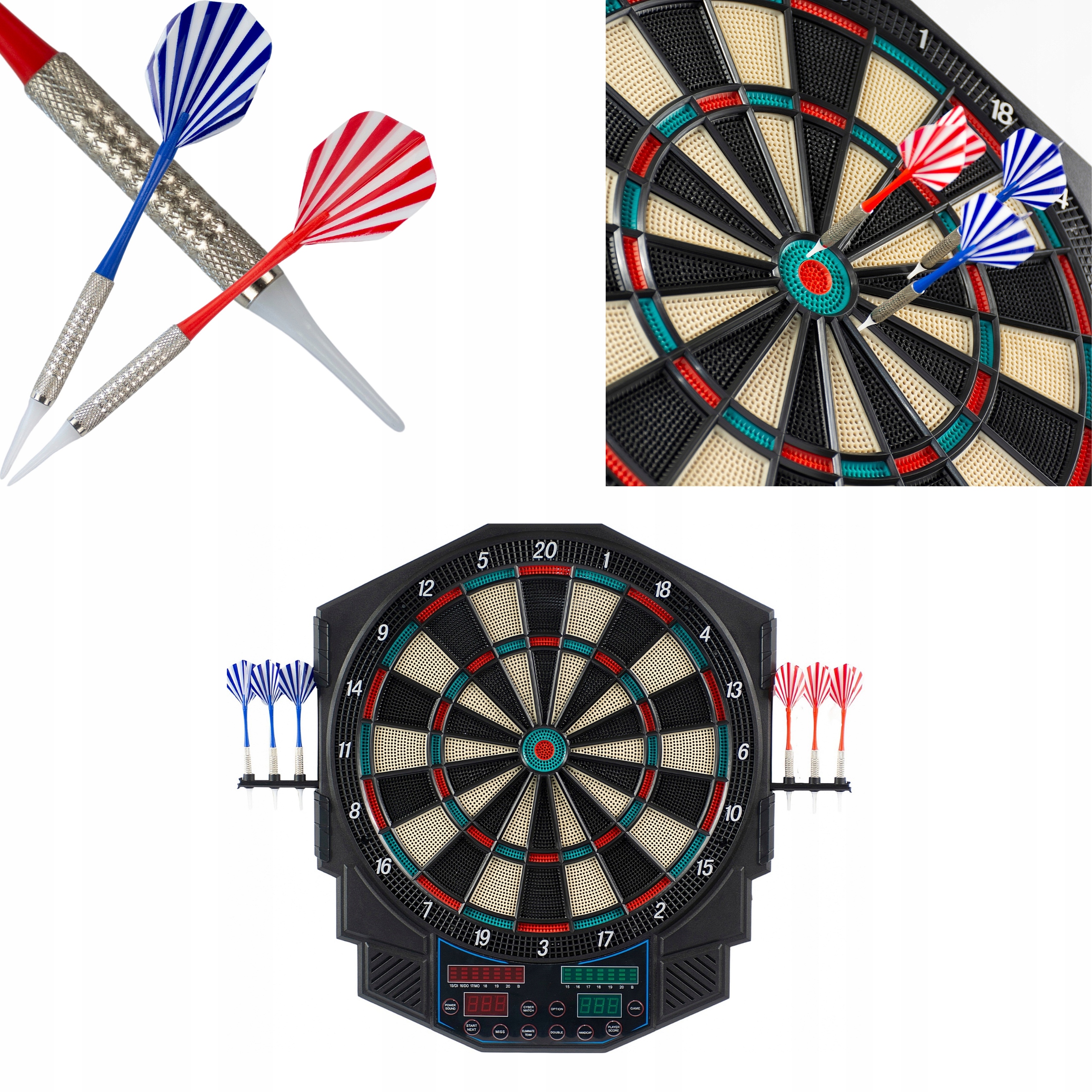 Elektronický terč 49 Cm, 4 počítadla, 27 Led her