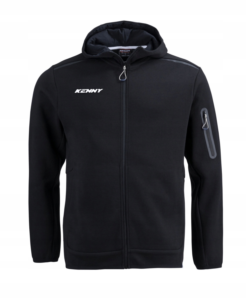 Kenny Racing Bluza S Kapucňou Model Core Black Farba Čierna Veľkosť XL ()