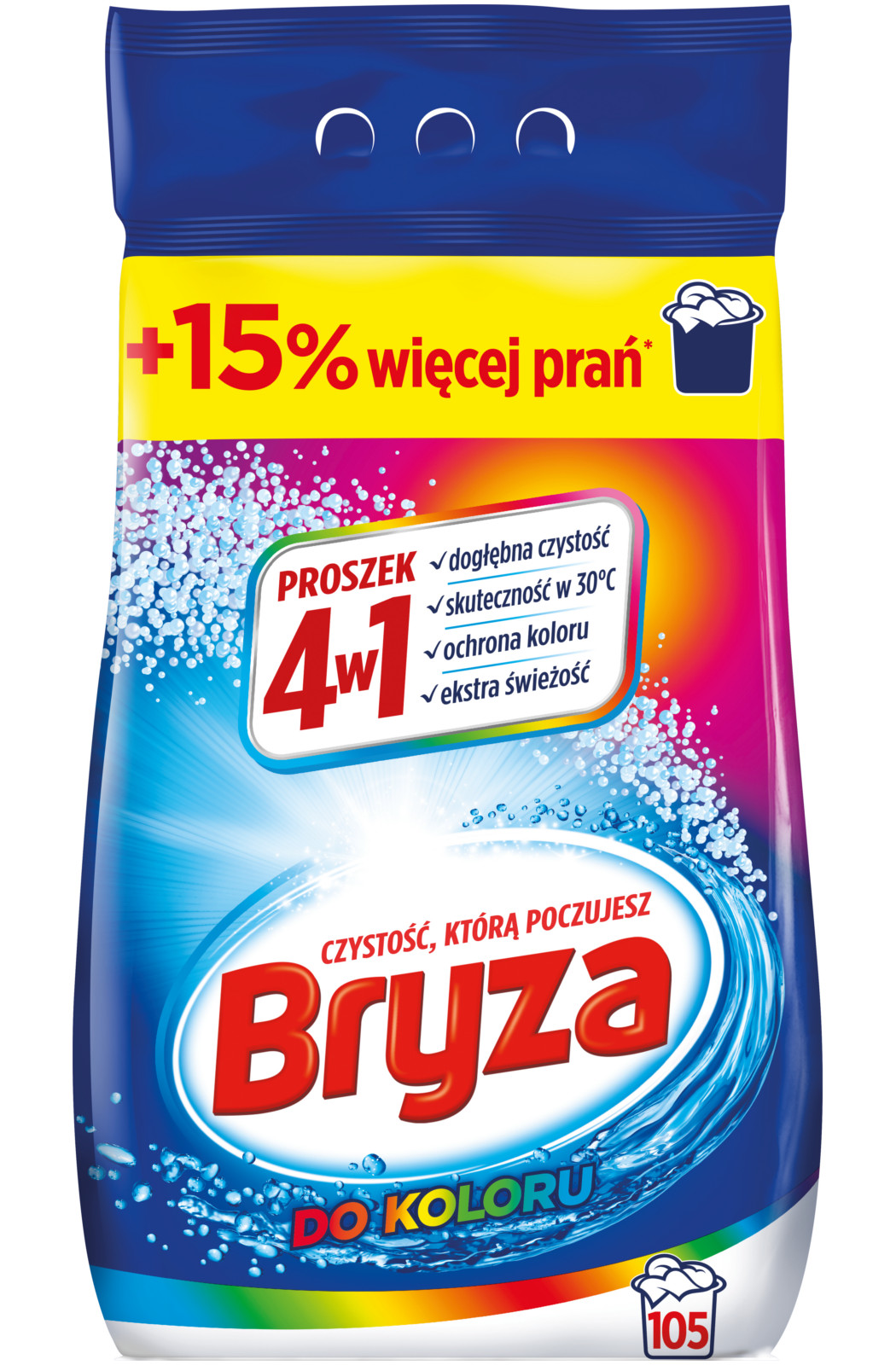 Bryza 4v1 na barvu Prášek na praní 105 pr 6,8 kg