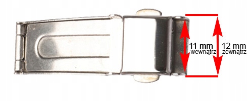ZAMEK BRANSOLETY ZAPIĘCIE 12 mm BOCZNE PRZYCISKI Kod producenta 14 mm