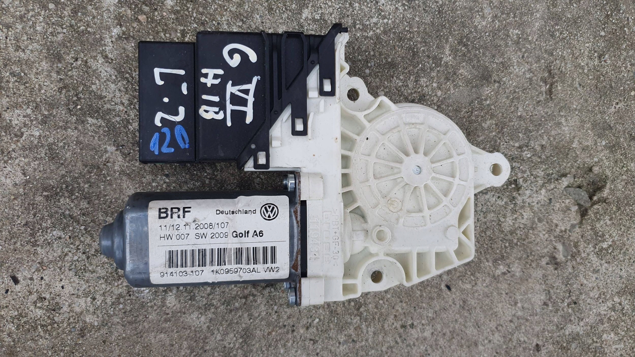 Volkswagen Golf VI 1K0 mini motor windows left rear part
