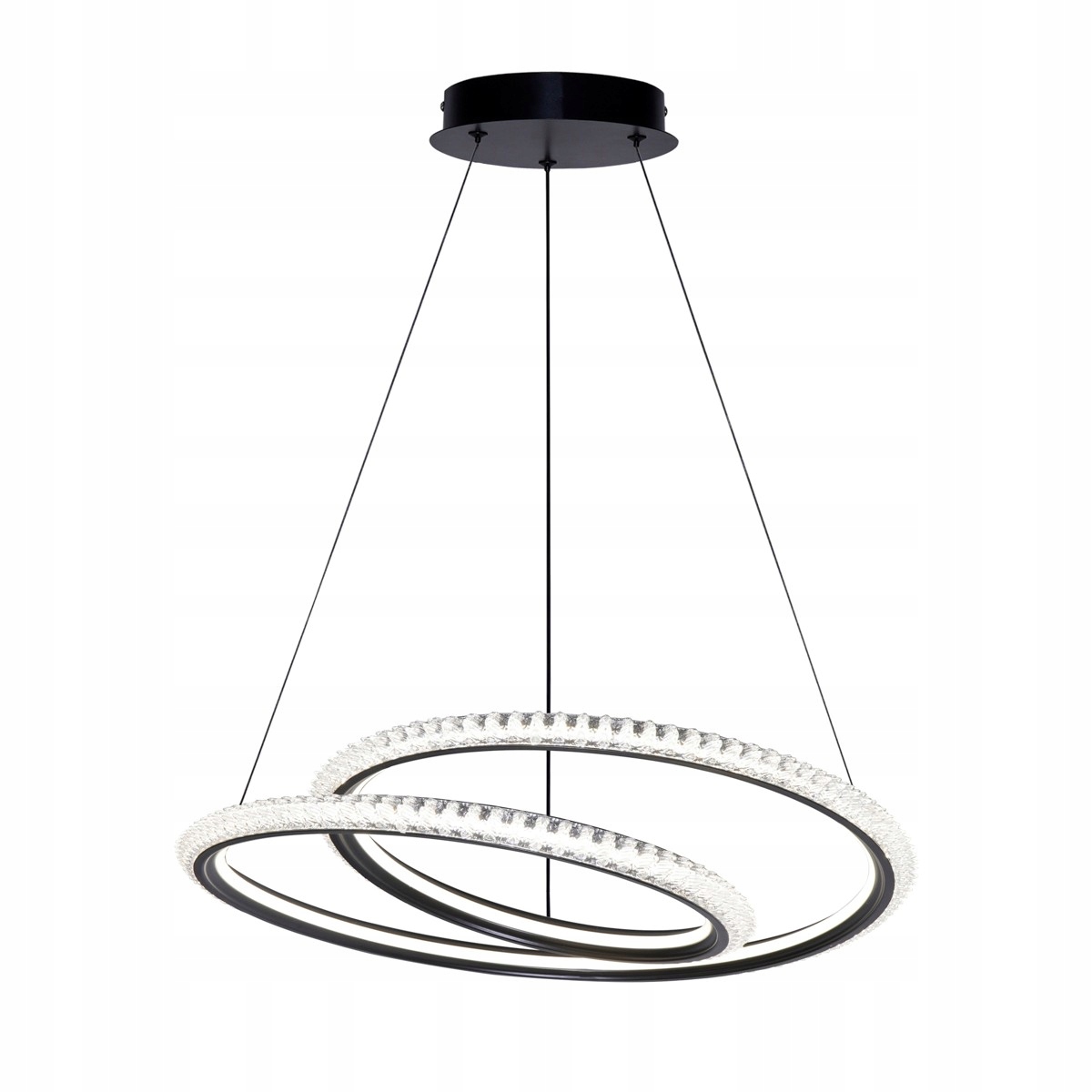 Kortia PND-64873-BK Moderní černá závěsná Led lampa