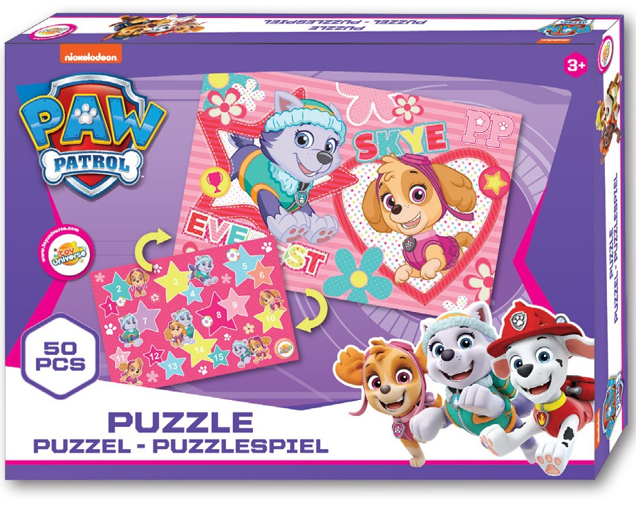 

Puzzle Nickelodeon Dwustronne 50 elem. Psi Patrol