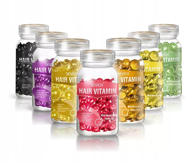 

Hair Vitamin Oil Serum Kapsułki Do Suchych Włosów