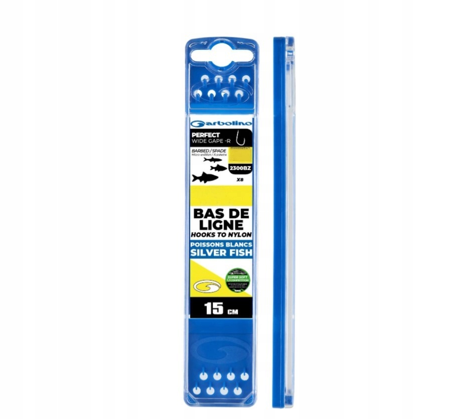 Garbolino przypony Perfect Wide Gaper-R 2300BZ roz. 12 0.142mm 8 szt.