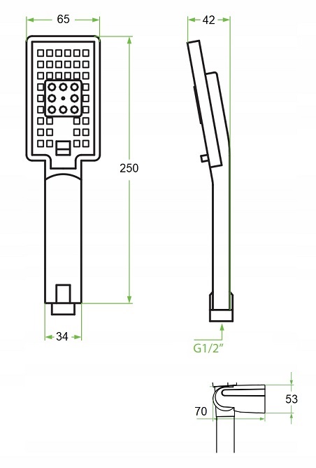 POLSKA bateria wannowa Cubic VALVEX + NATRYSK 3F Marka Valvex