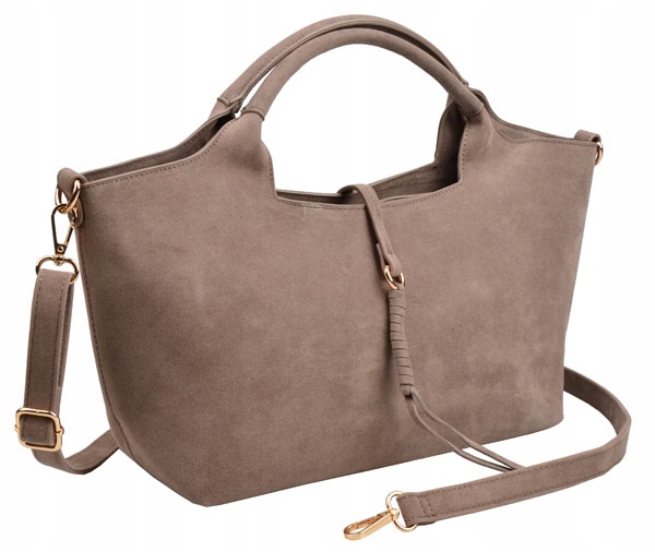 Flora&co Paris Torebka damska Shopper A5 casual Do Ręki Fango