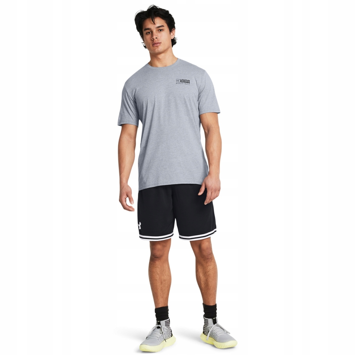 Męskie spodenki do koszykówki Under Armour 10 Perimeter Short czarne 3XL