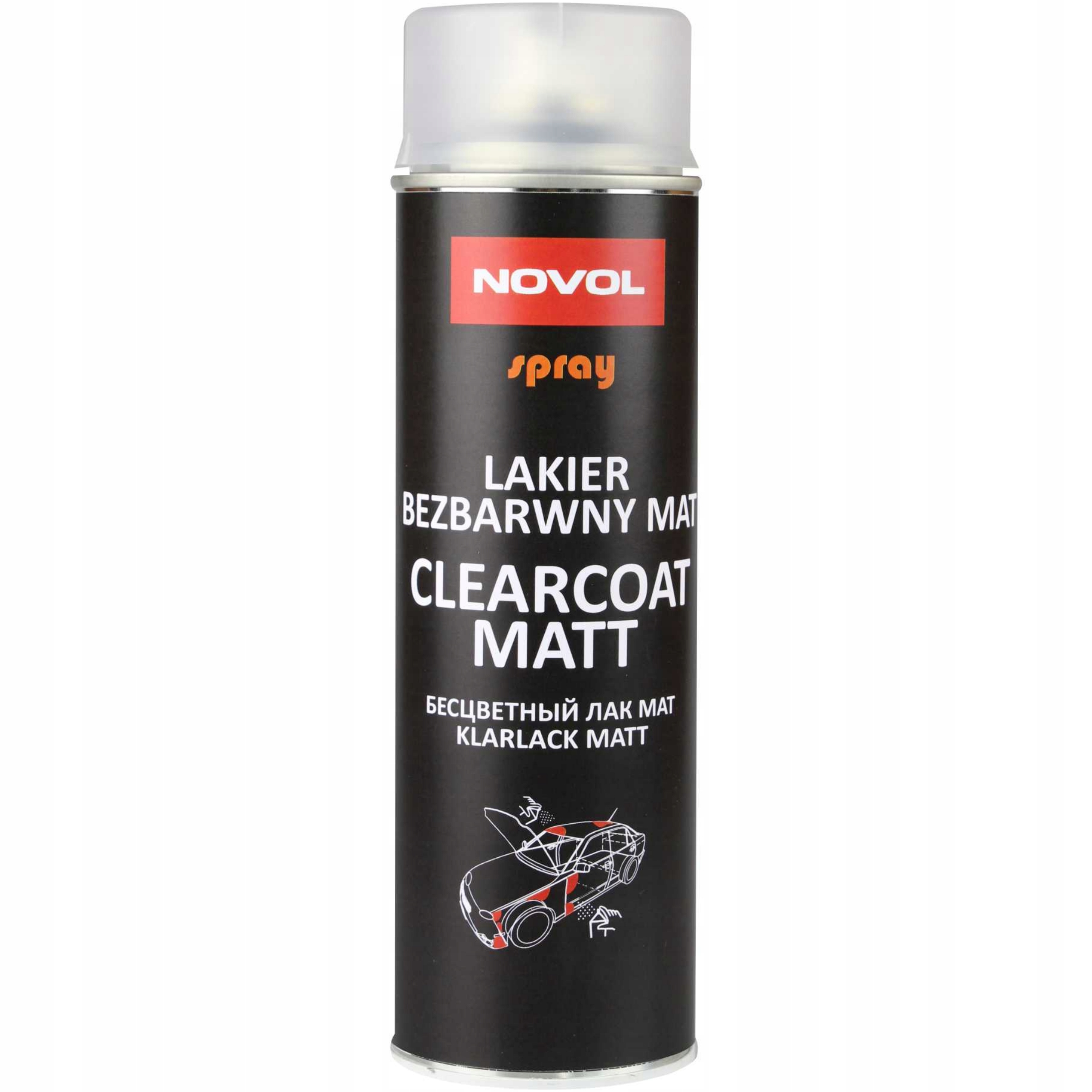 

Novol Clearcoat Lakier Bezbarwny Matowy 500ml