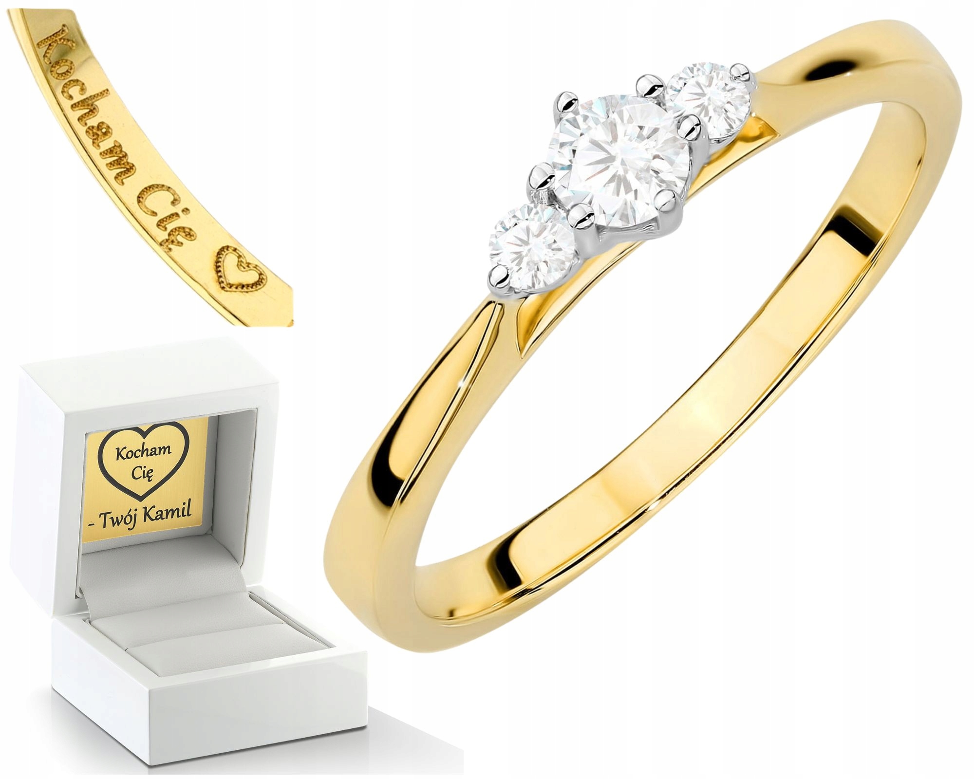 Prstýnek Prsten S Gravírovanými Gravírování 585 Bonus Dárek