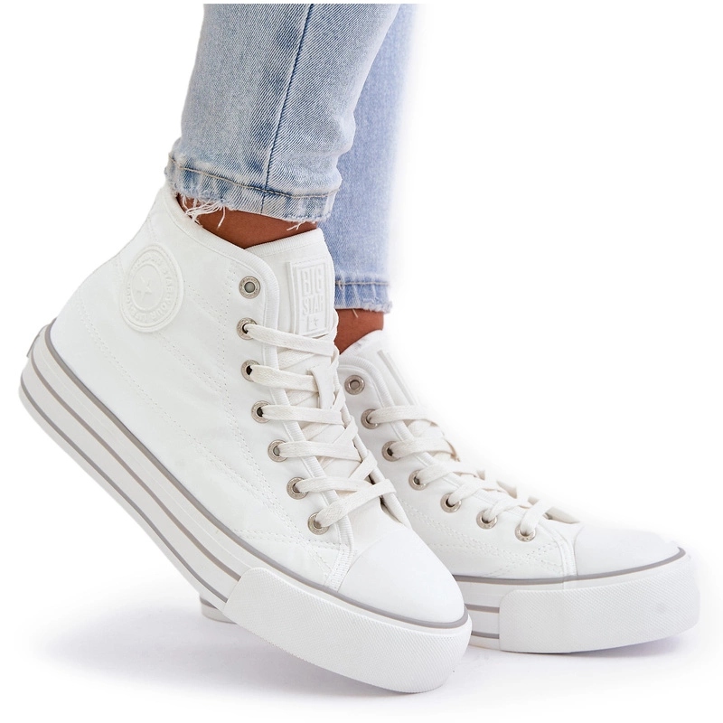 Dámské Zateplené Tenisky Na Platformě Big Star OO274A473 Bílé 41