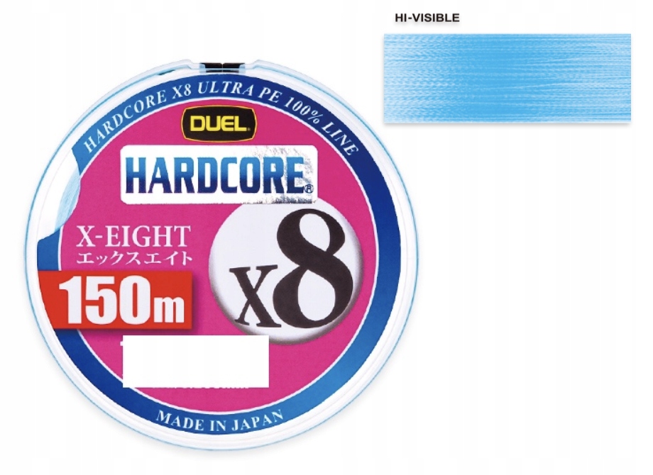 Plecionka Duel Hardcore x8 #0.6 13lb (5.8kg) 150m Milky Blue