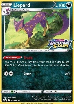 Liepard SWSH187 Holo