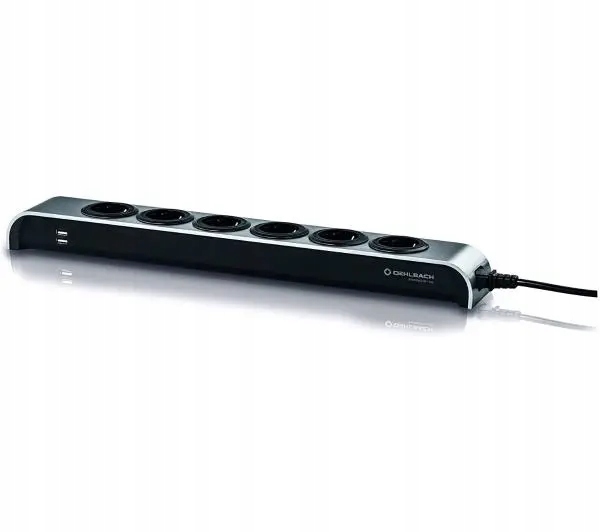 Oehlbach Powersocket 505 6 gniazd 1,5m Czarny