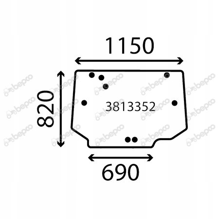 Massey Ferguson zadní 4382797M3
