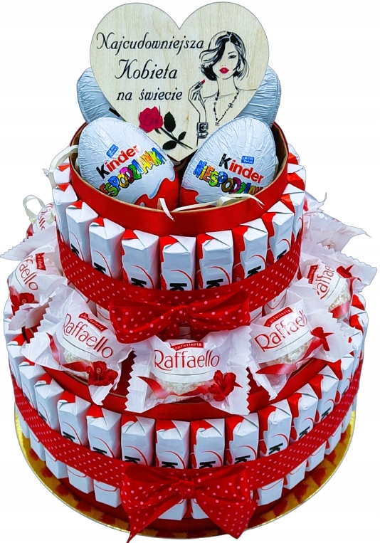 

Tort Kinder Box Kosz Prezentowy Zestaw Słodyczy 18