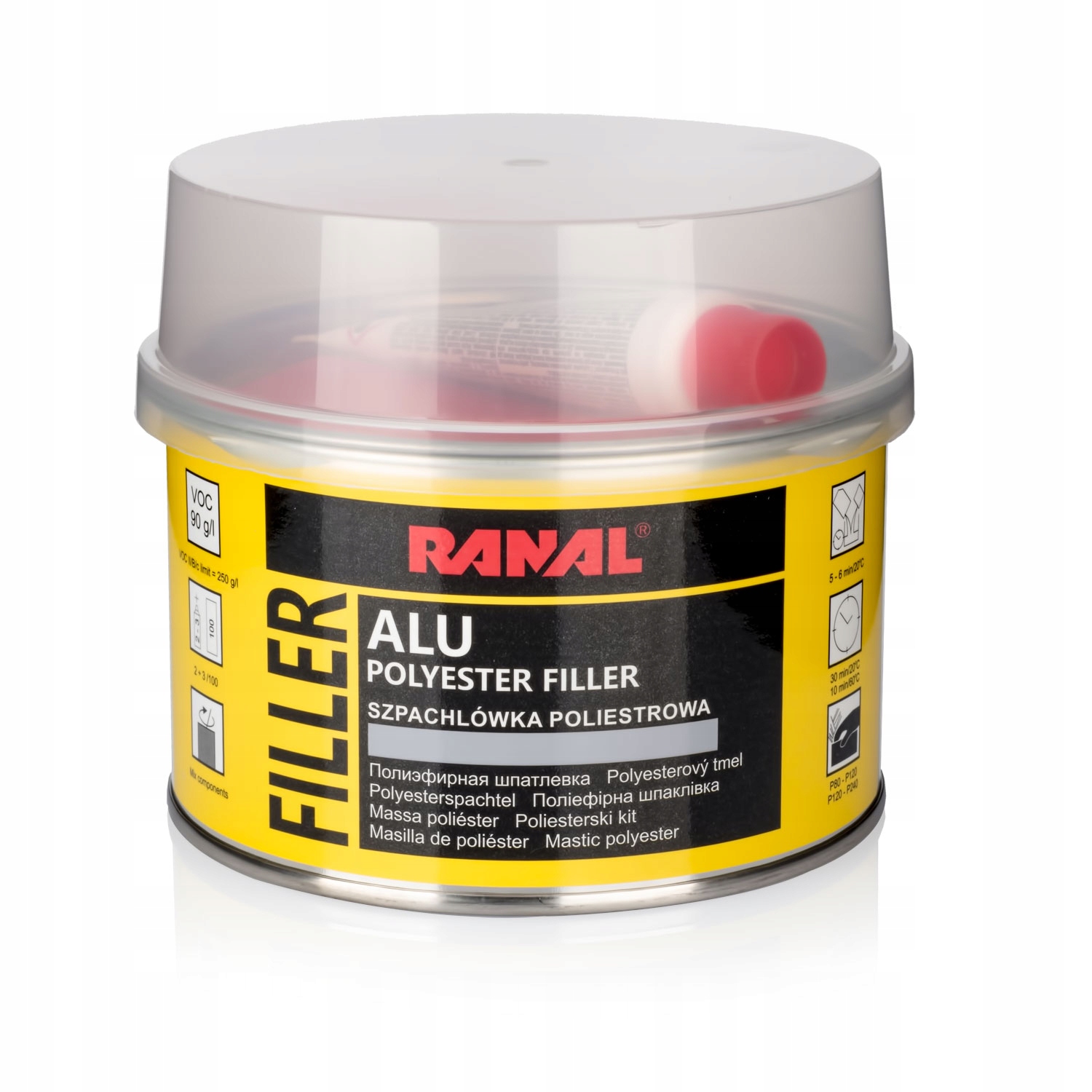 

Ranal Alu Szpachlówka Z Pyłem Aluminium 0,5kg