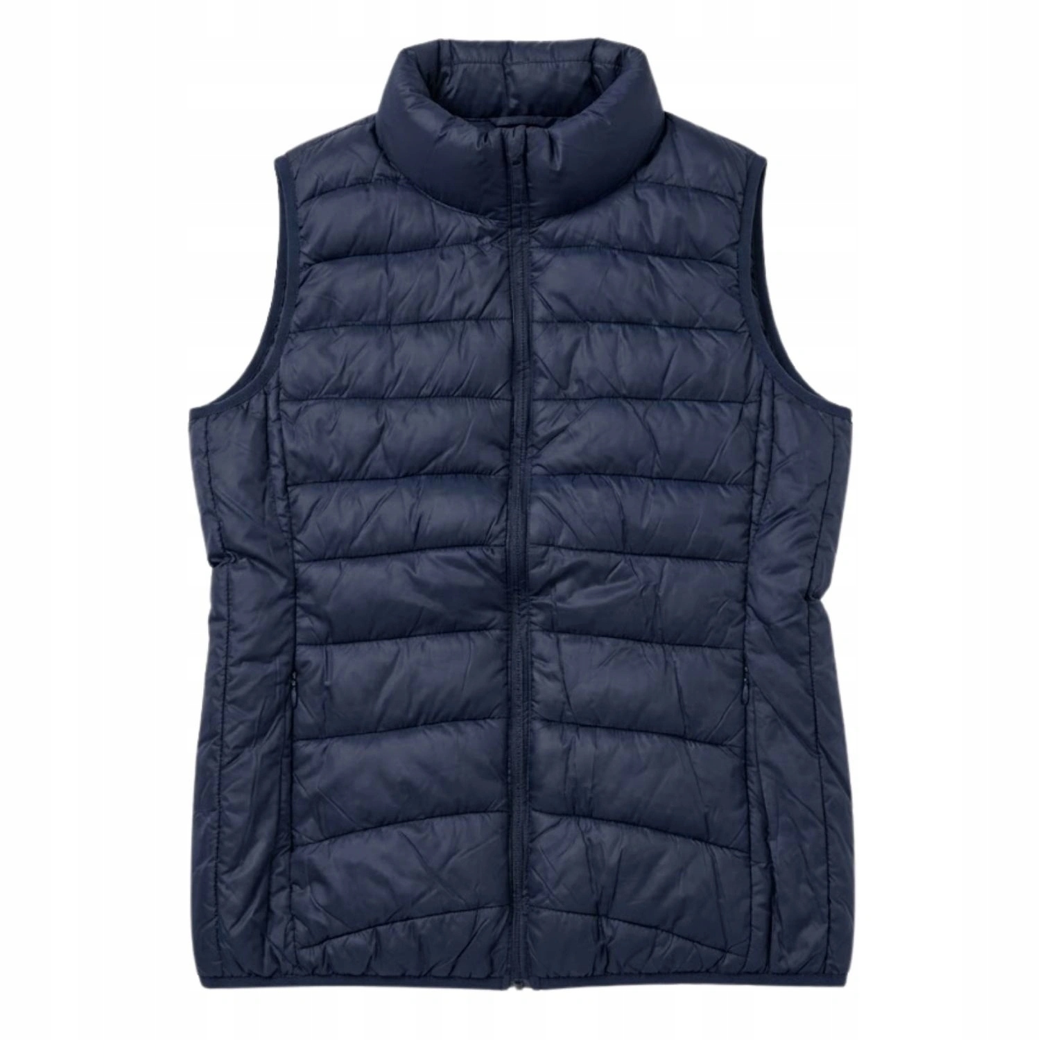 Dámská prošívaná vesta Zelia, tmavě modrá, přechodová vesta bez rukávů, vel.