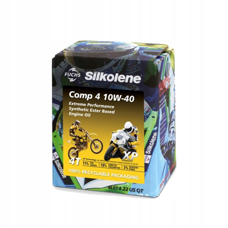 Polosyntetický Olej 4T Silkolene Comp 4 10W40 4L