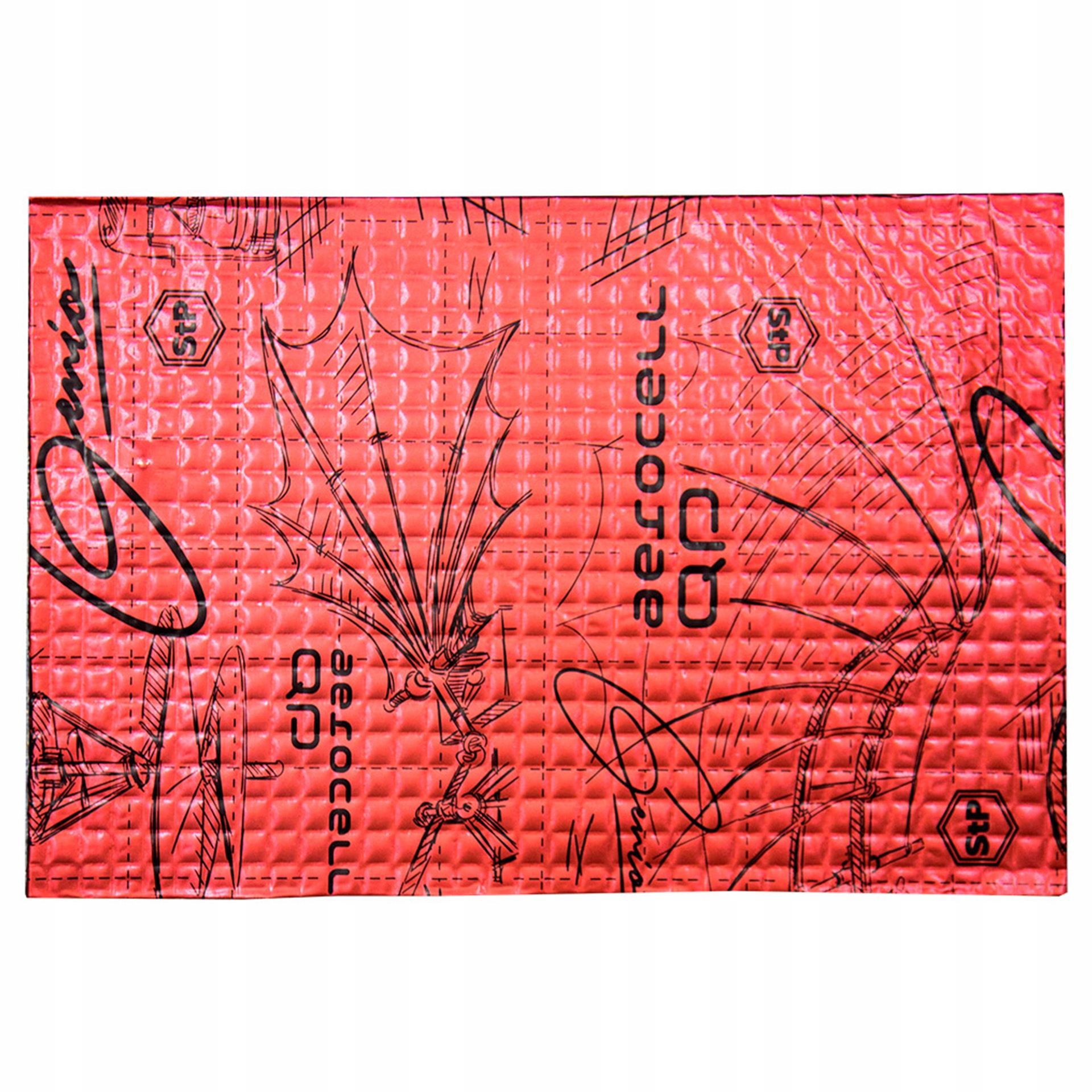 Mata wygłuszająca Aerocell 50x32cm 4mm butylowa granulkami izolująca hałas Producent części StP-Standartplast