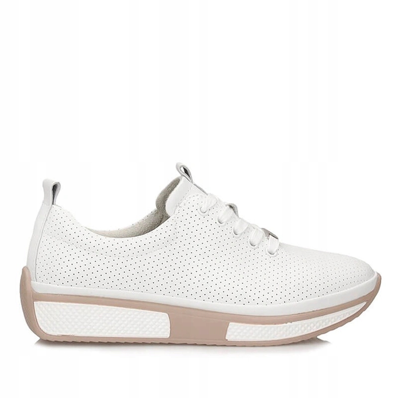 Dámské polobotky Filippo DP6740/26 Wh bílé, kožené, děrované