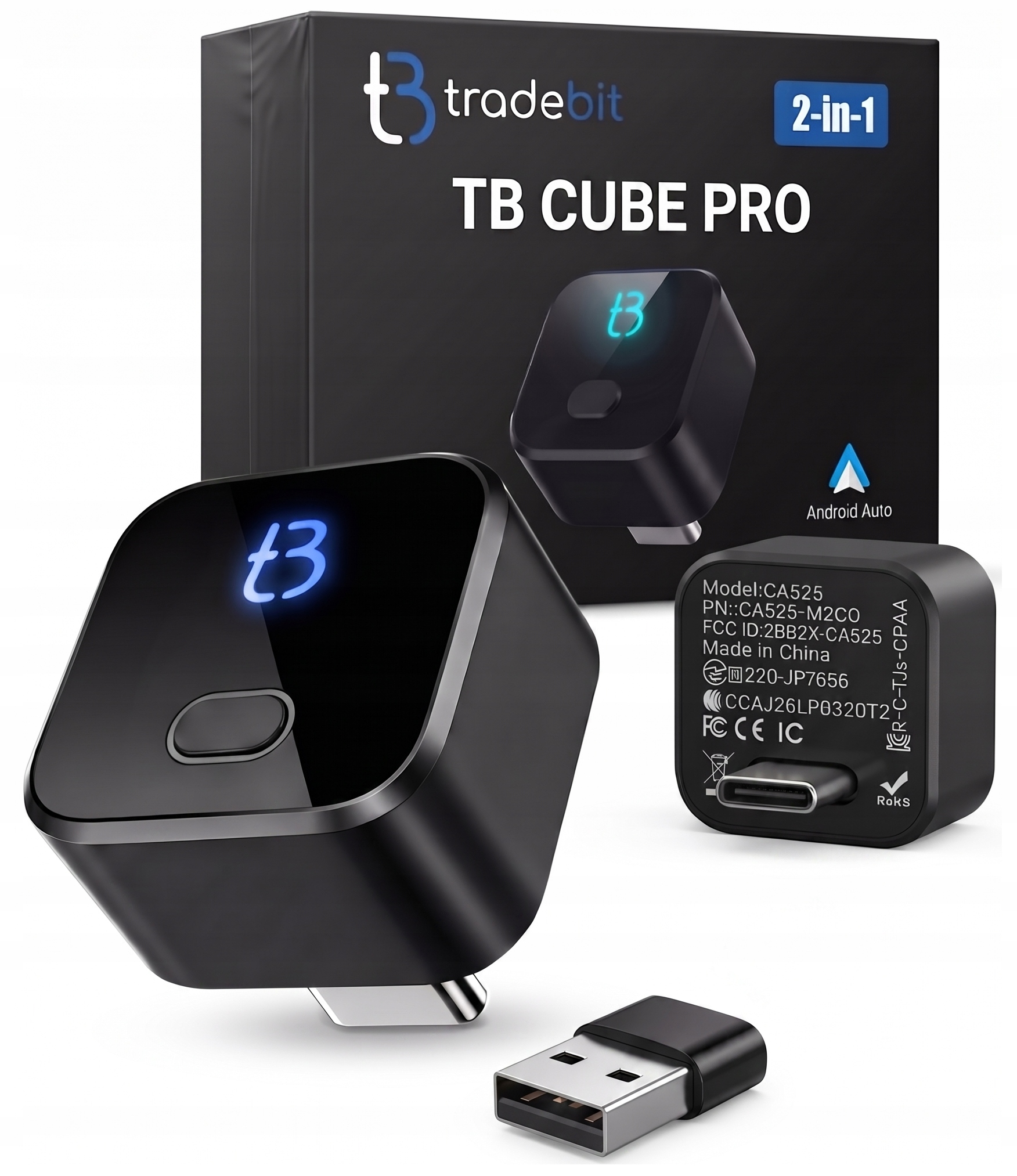 Adaptér CarPlay Android Auto 2v1 Volvo Vw Audi Škoda Kia Ford Toyota Opel