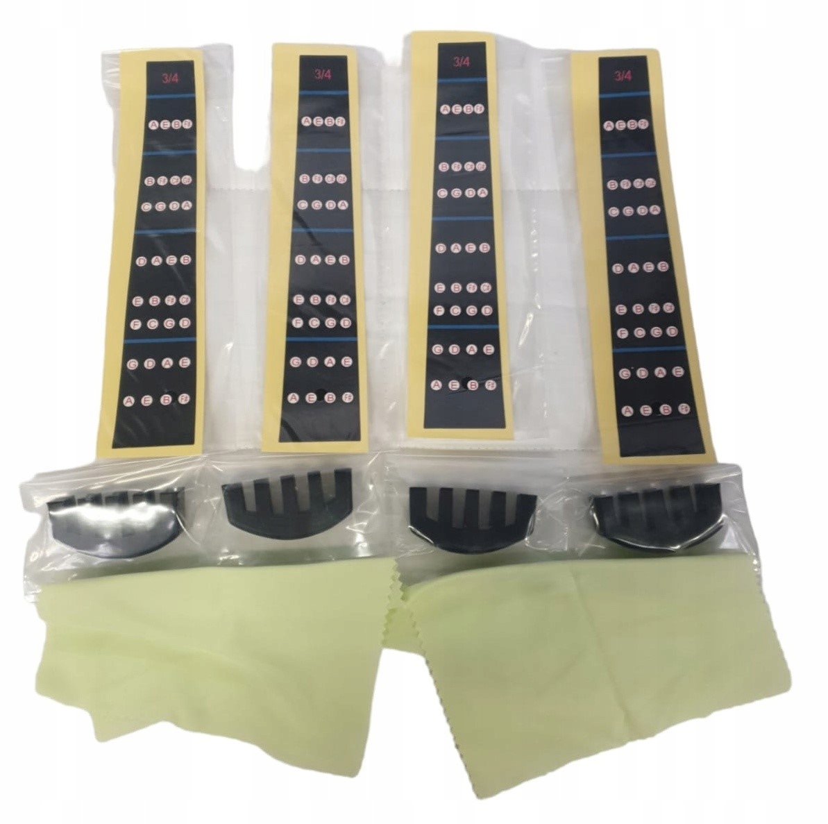 Naklejki i akcesoria nauka gry na skrzypcach 10szt Rozmiar 3/4