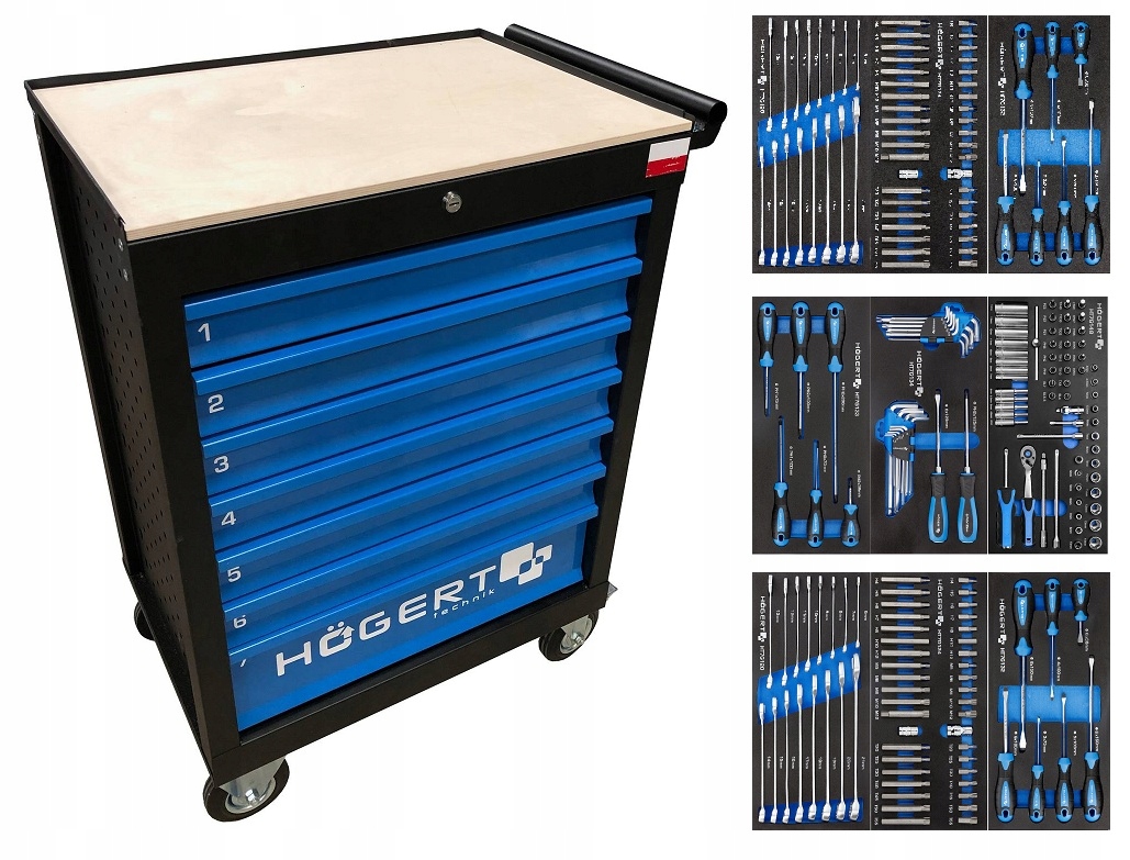 

Wózek Szafka Narzędziowa Warsztat. 304el. HT7G059