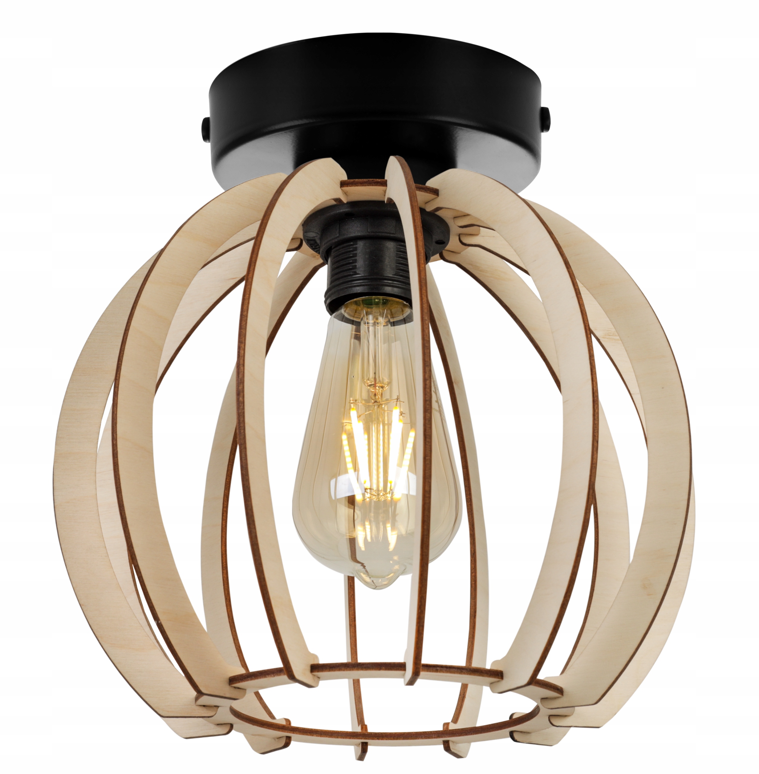 

Nowoczesna Lampa Wisząca Sufitowa Z Drewna Led
