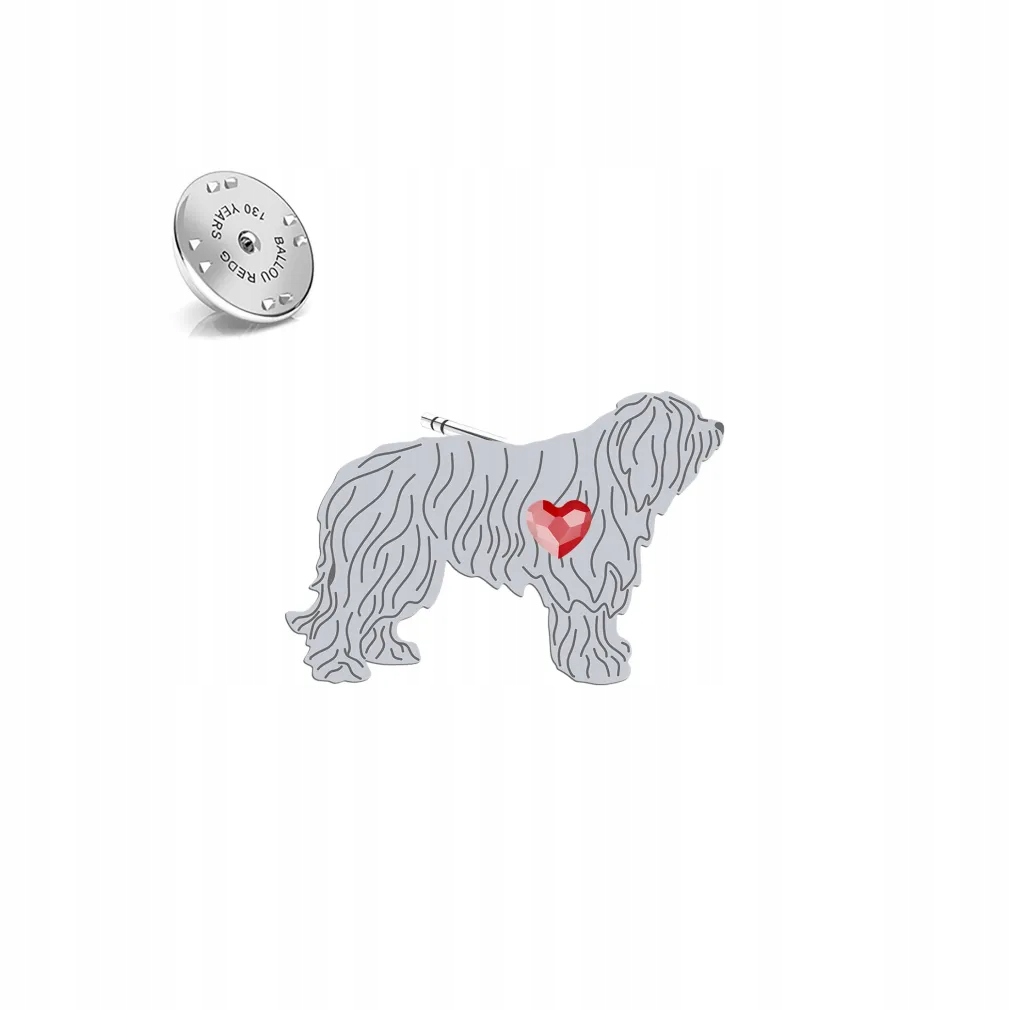 Odznak s psem Jihoruský ovčák Užak 925 Dedikace