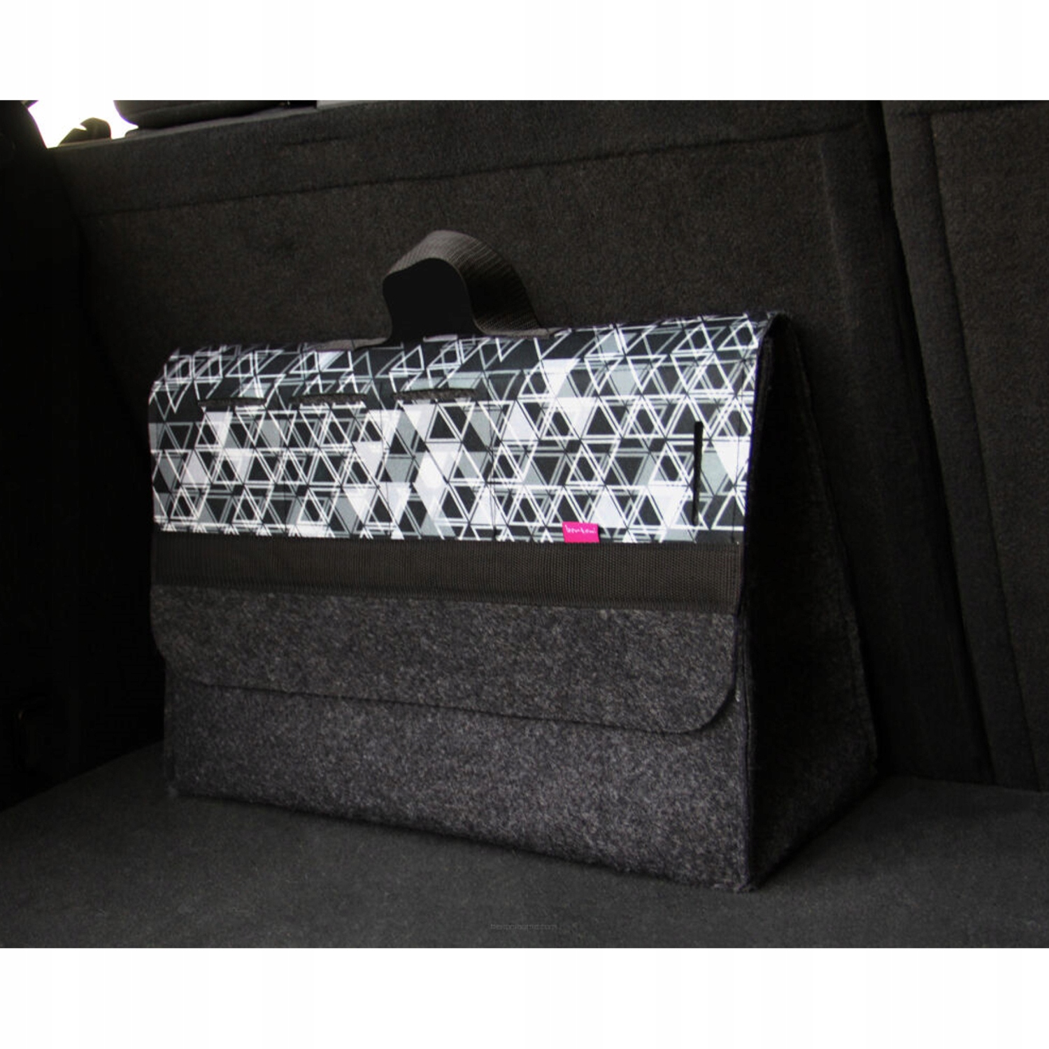 Torba organizer do bagażnika samochodu 46x31x20cm B-LUX Triangle szary Producent inny