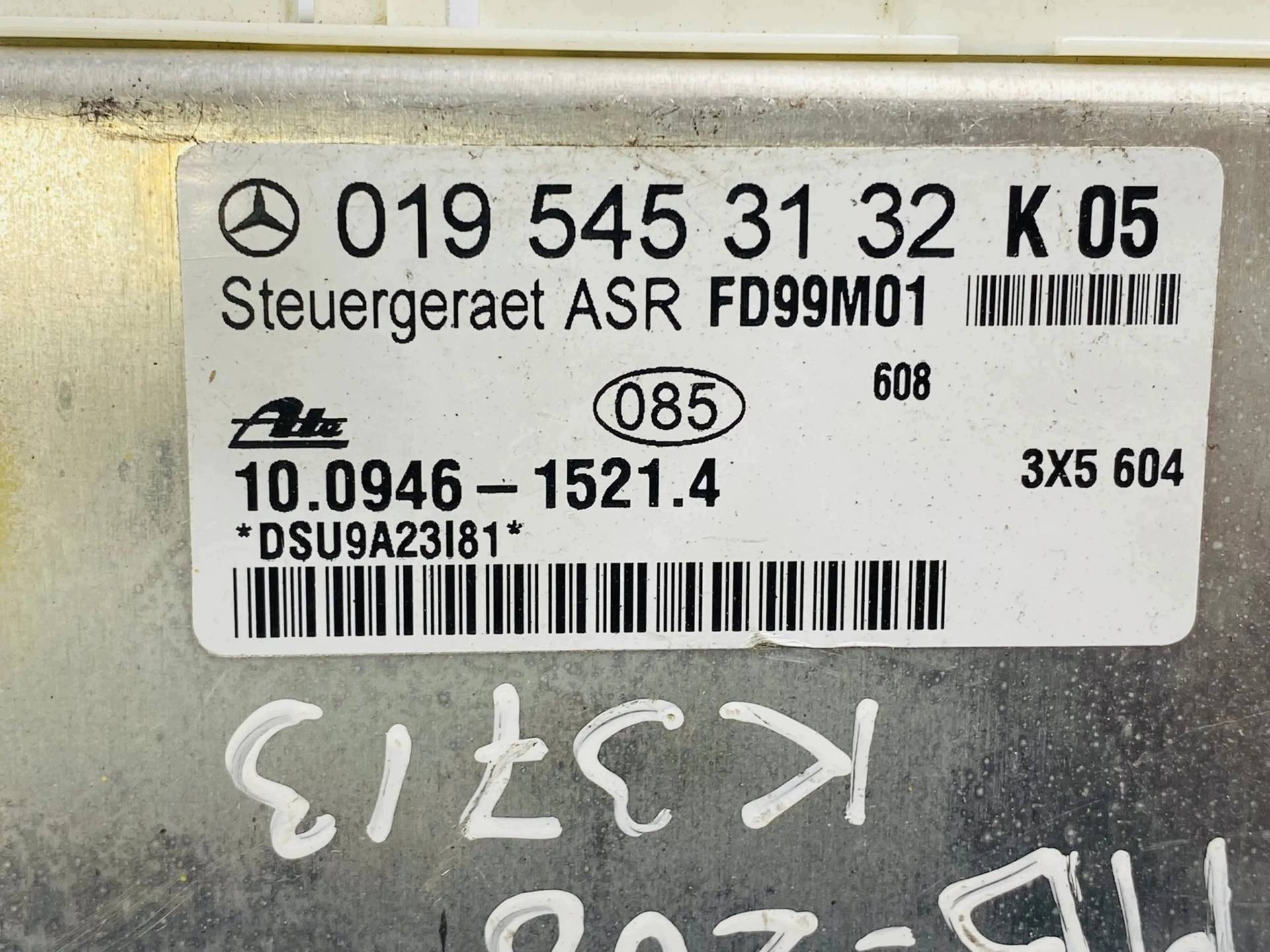 control unit ABS Mercedes-Benz CLK W208 C208 1999 195453132
