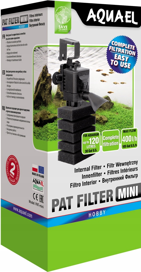 

Aquael Pat Mini Filtr Wewnętrzny Do Akwarium