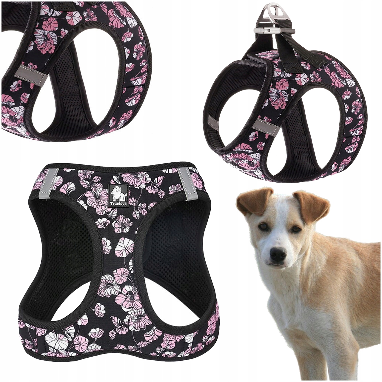 Levně Postroje Pro Malého Psa Step-in Nastavitelné Truelove Mini Lehké Černé M