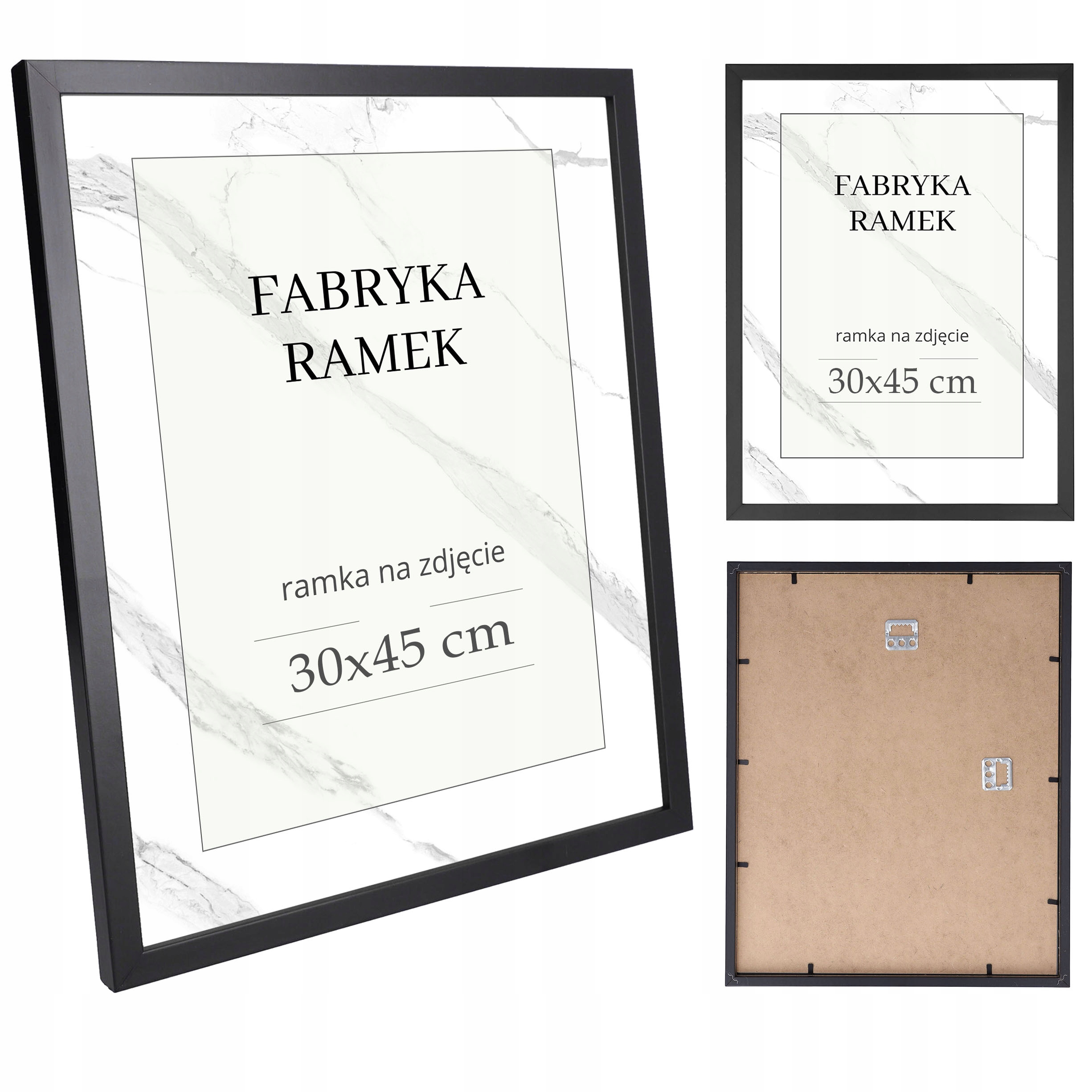 

Ramka na zdjęcia 30x45 ramki rama foto czarna