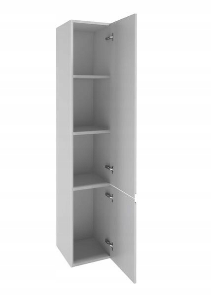 Závěsný koupelnový sloupek bílý lesk 157x30 cm Stylový a Solidní