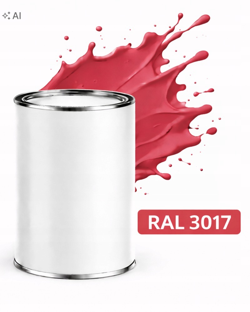 Ral 3017 Alkydový lesklý smalt Barva na kov ocel 1L