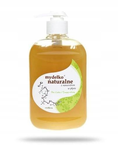 

Mydełko naturalne z nanosrebrem w płynie 500 ml