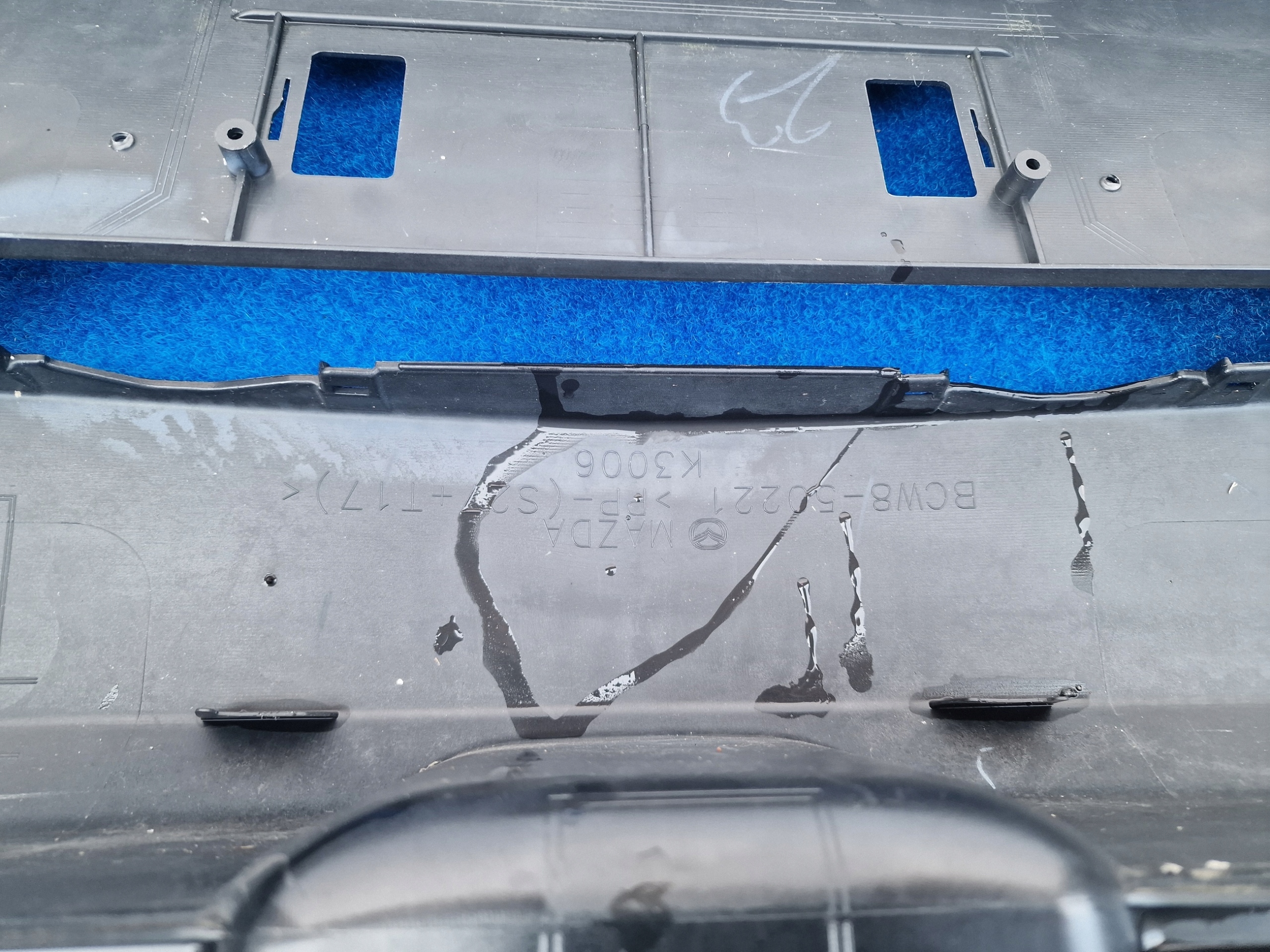MAZDA 3 III BL 2008-2012 ROK bumper rear part rear below PDC BCW8-50221 BB10