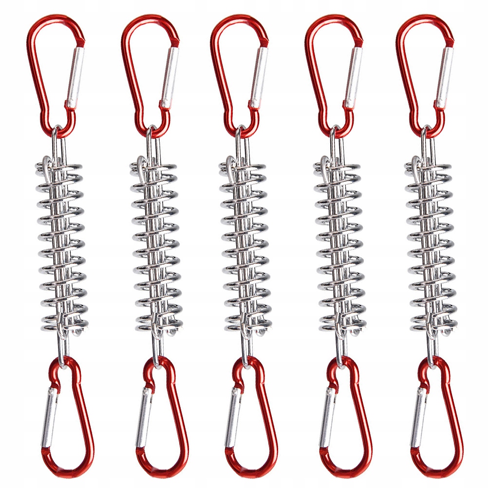 KOŁKI DO LIN NAMIOTOWYCH NAPINACZ LINII WIATROWEJ REGULACJA NAPIĘCIA SPRĘŻYNY KLAMRA SPRĘŻYNA WIATROSZCZELNA Marka bez marki