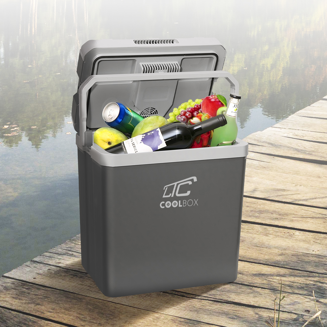 LODÓWKA TURYSTYCZNA SAMOCHODOWA XXL 35L 12V i 230V Z FUNKCJĄ GRZANIA 2024R Pojemność 35 l