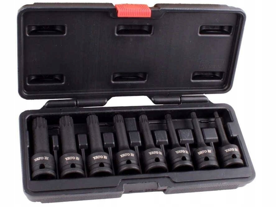 

Yato Nasadki Udarowe 1/2" Spline 8 Szt Zestaw