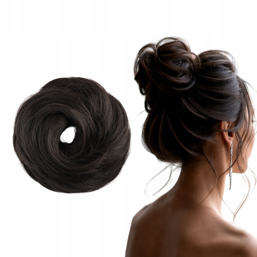 

Doczepiany Kok na gumce Gęsty Kok #2 Ciemny Brąz