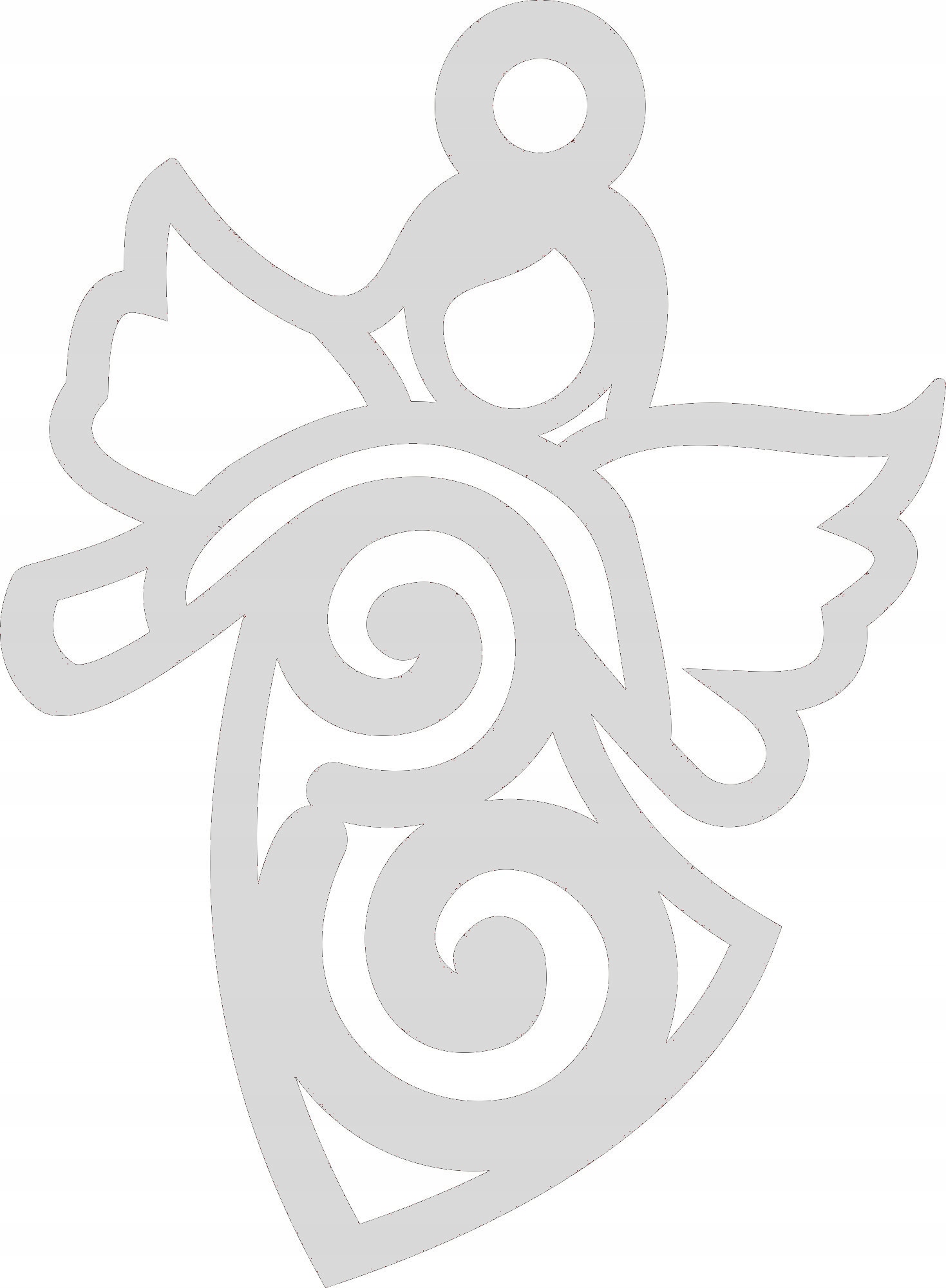 

Ś4 Zawieszka ozdoba ażurowa Święta anioł Boże naro