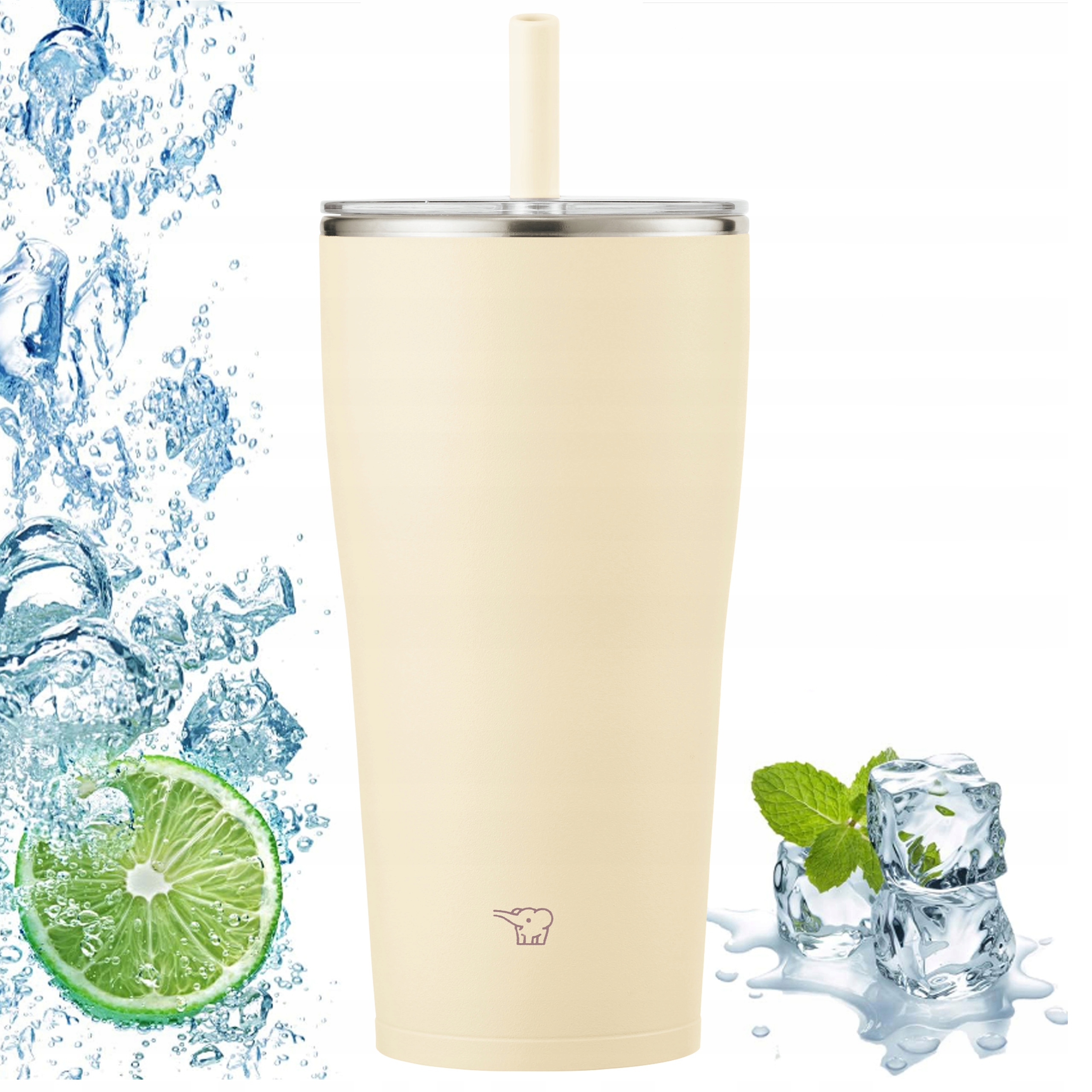 Termohrnček so slamkou na studené nápoje Zojirushi SX-HA72H-CM 720 ml Béžový