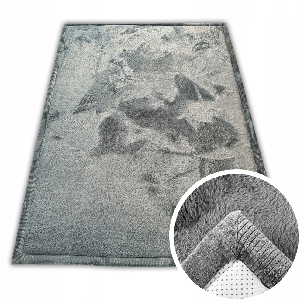 Plyšový Měkký Tlustý Koberec 80x150 Protiskluzový Soft